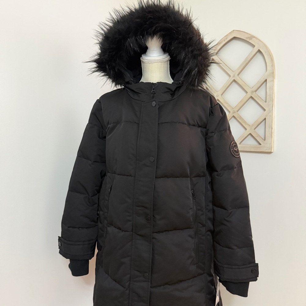 Arctic Expedition Hybradown Parka Black Down Coat Women’s Size XL NWT